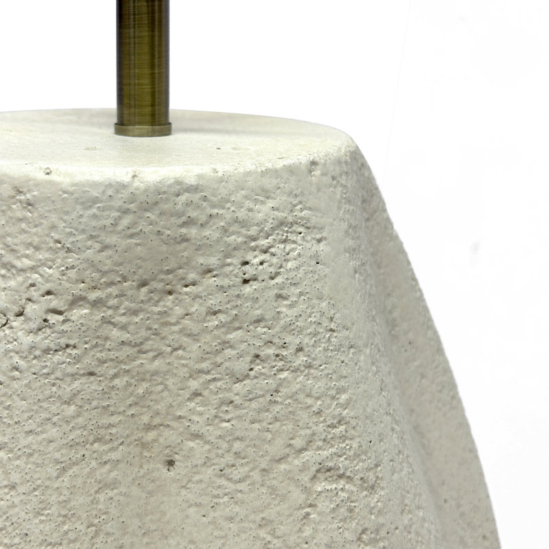 Milo - 25" Table Lamp - Limestone finish