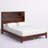 Brevyn Solid Wood Foundation Bed with Bookcase-964715594