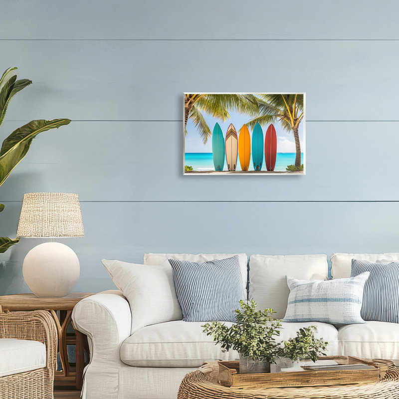 Plaque murale colorée Shoreline, par LSR Design Studio, H 10 po x l 15 po