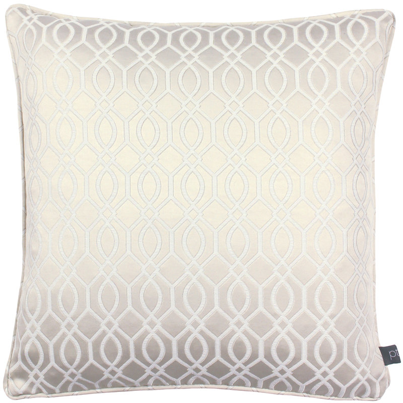 Frankford Geometric Square Throw Cushion, Stone, Polyester/Polyfill