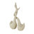 Cole And Grey Ceramic Intertwined Swan Decorative Sculpture