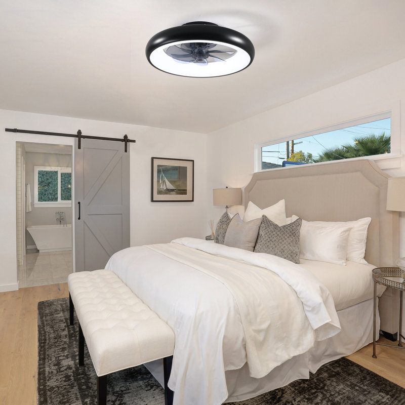 Modern Elegance Collection 19" Indoor Ceiling Fan with Reversible DC Motor