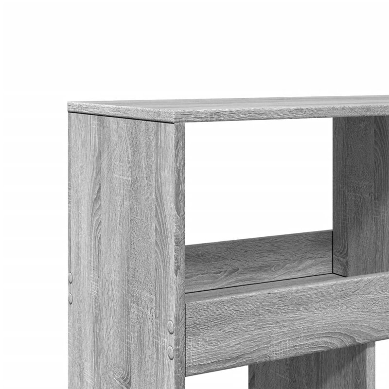 Angelinne 100cm W Bookcase, Grey/Sonoma, 187.5cm H x 100cm W x 33cm D