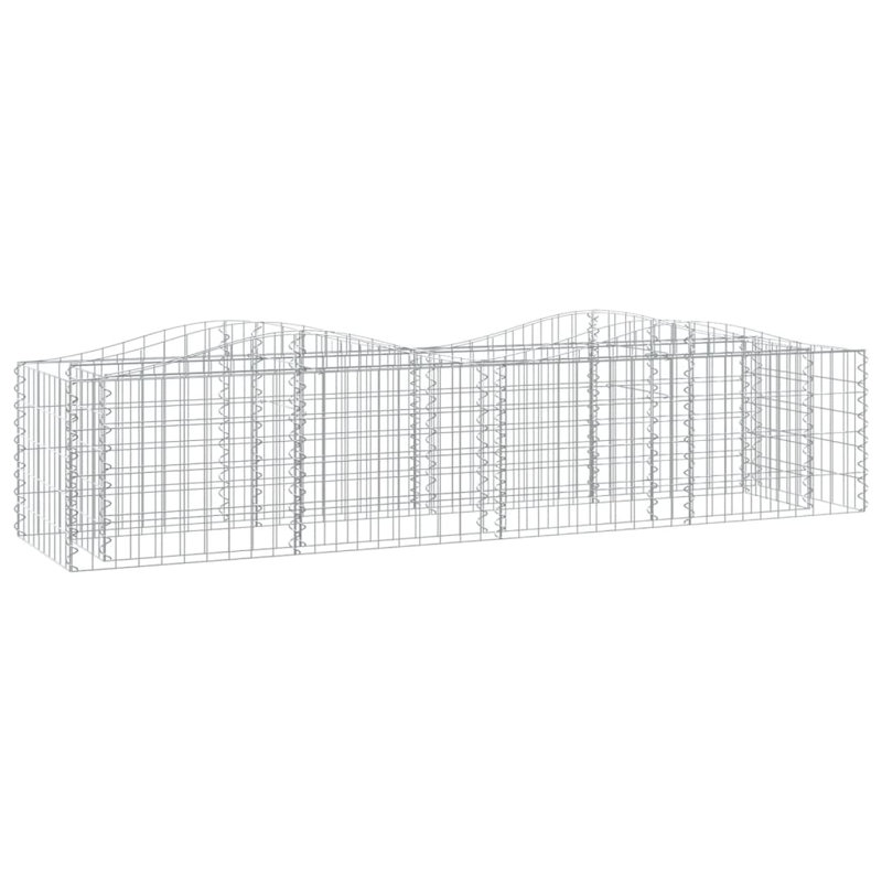 Azelia Silver Mesh Fence Panels, 50cm H x 200cm W x 50cm D
