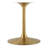 Lippa 60" Oval Terrazzo Dining Table In Gold White-222309086