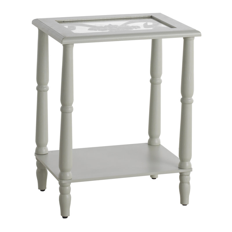 Chrisman Glass Top End Table