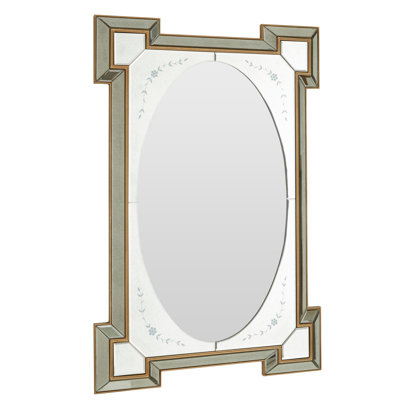 Simione Glass Flat Wall Mirror