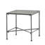 Table en fer noir brossé noir pour patio extérieur, P 16,50 po x l 16,75 po, H 16 po, complète les chaises et les tables basses, embout requis pour l'assemblage dans le ton, se mélange avec