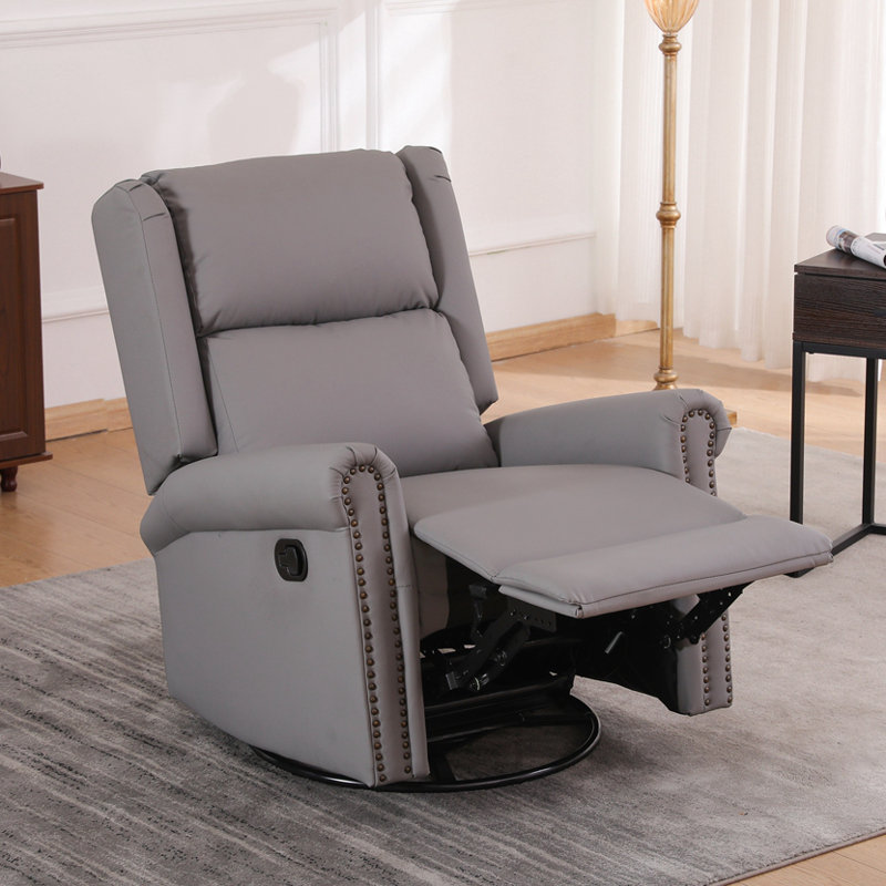 Fauteuil inclinable manuel pivotant à 360 degrés, Gris