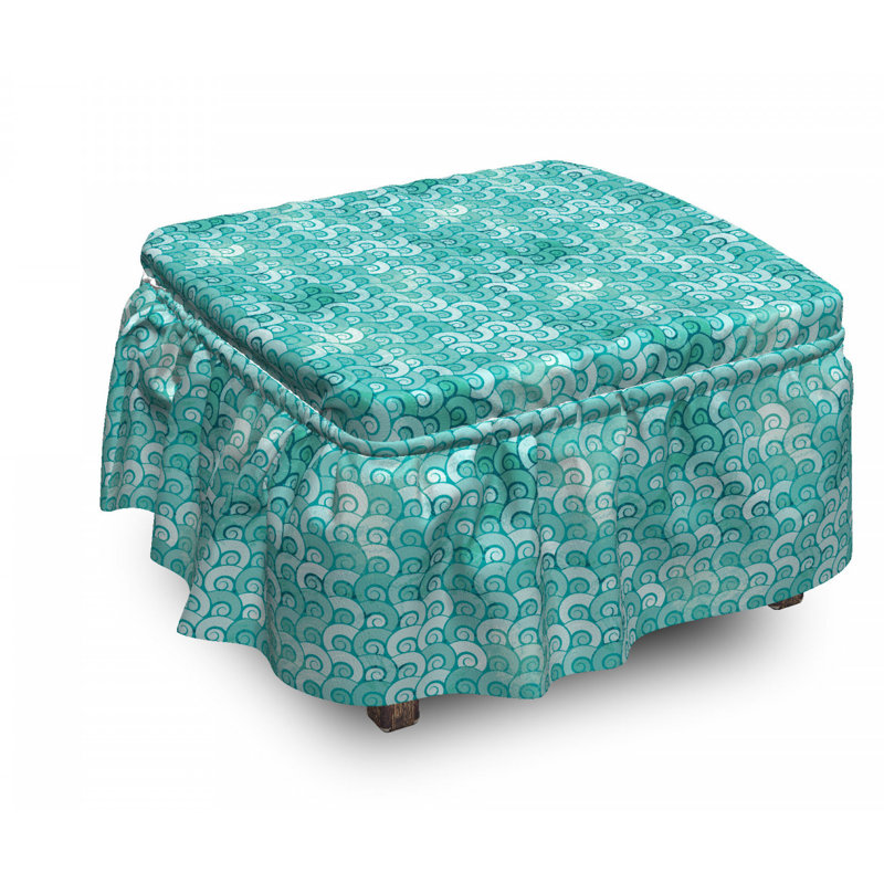 Box Cushion Ottoman Slipcover