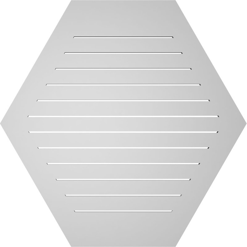 Évent horizontal fonctionnel à pignon en uréthane à surface horizontale Signature, H 42 po x l 42 po x P 1 po