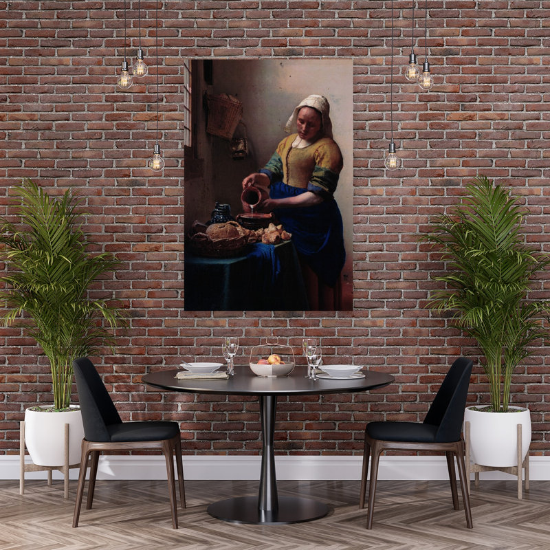 «The Milkmaid», impression murale contemporaine classique, H 60 po x l 40 po