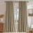 NICETOWN 2 Panels 100% Linen Blackout Plaid Curtains for Bedroom Living Room, Rustic Gingham Windowpane Drapes Thermal Insulated Privacy Rod Pocket Back Tab-1215793293-1215793294
