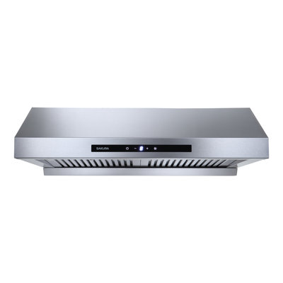 Sakura 29.75 " W Stainless Steel 800 CFM Ducted (Vented) Under Cabinet Range Hood with Baffle Filter