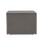 Rangement de patio gris avec support en fer robuste, 33,02 po Profondeur x largeur: 24,48 po, étui d'extérieur Plus, choix