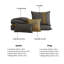 Ensemble d'édredon réversible 100% satin de coton 5 pièces Bebejan Golden Hex-119345204