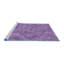 Tapis 100% à motifs lavables à la machine 2989 Pat3807 BLU-68466128
