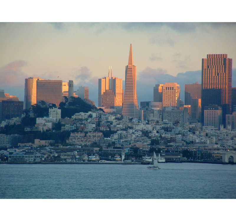 Paysage urbain de San Francisco, Californie, H 14 po x l 18 po