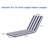 2Pcs  Chaise Lounge Cushion, Outdoor Lounge Chair Cushion, Replacement Patio Funiture Seat Cushion-2059594488