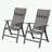 Patio Folding Chairs Set of 2 with headrest