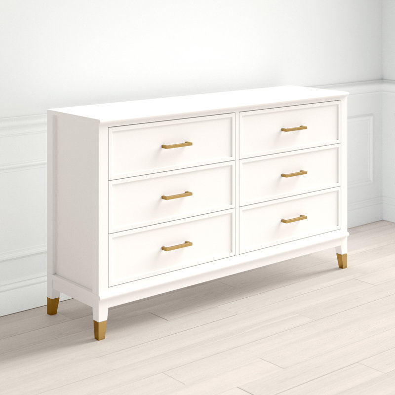 6 - Drawer Chest of Drawers, White