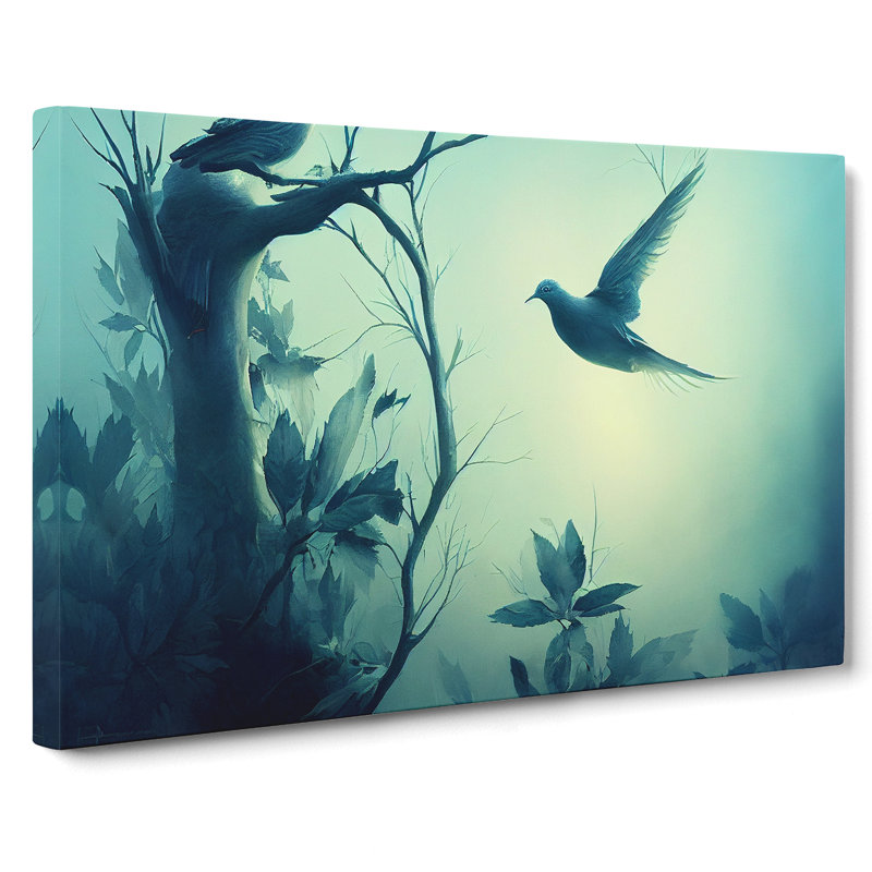 Beguiling Dove Bird - Wrapped Canvas, 40cm H x 60cm W x 3cm D