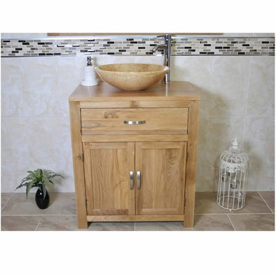 Eaton 700 mm Freestanding Single Vanity with Vessel Basin
