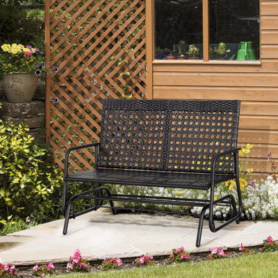 Rattan Glider Bench