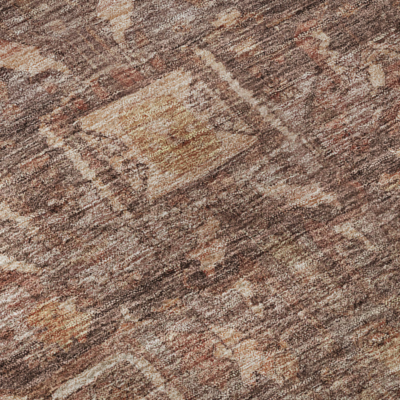 Premium Machine Washable Larock AMF1240 Medallion Rug, Rectangle 10' x 14'