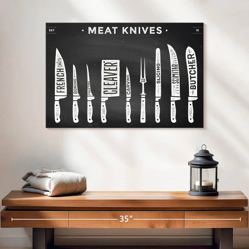 Senne Kitchen Utensils Knife Set, 8" H x 12" W