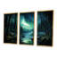 Northern Lights Forest Dreams II - forêt et rivière, art mural-200944404-200944402