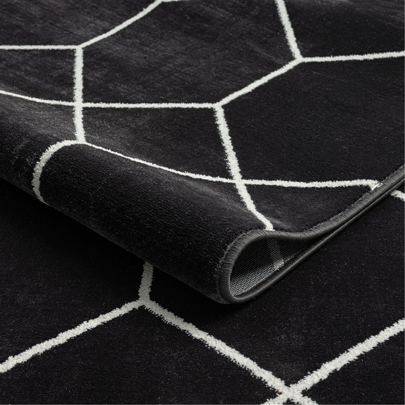 Tapis tissé à motif géométrique Trellis
