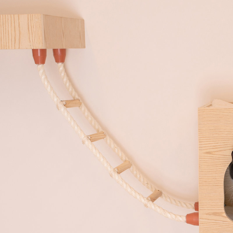 Échelle souple en bois véritable