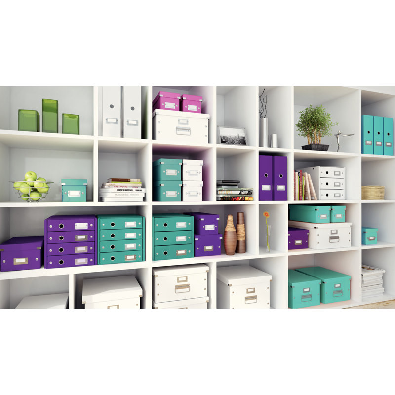 Leitz Decorative Bin, 32cm H x 31cm W x 36cm D, Purple