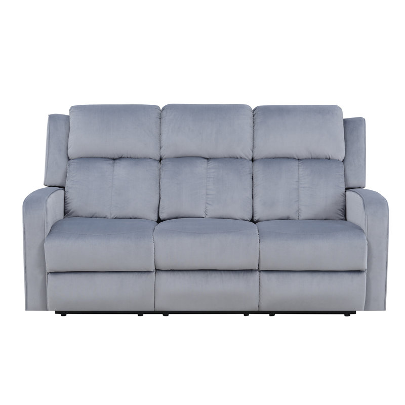 Canapé inclinable 3 places en tissu