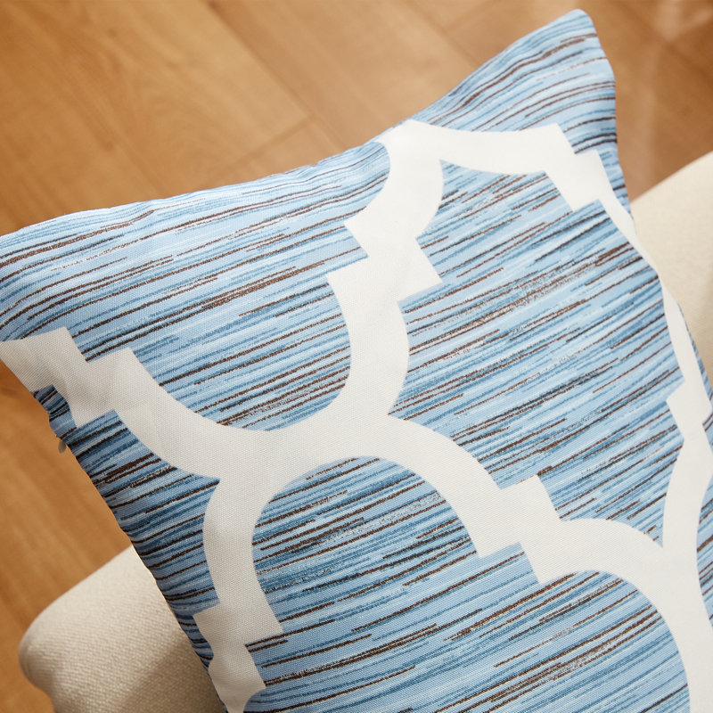 Honor Floral Pillow Cover, Winter Sky