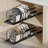 2 Pack Expandable Pull Out Pot Lid Organizer and Storage with 10 Adjustable Dividers