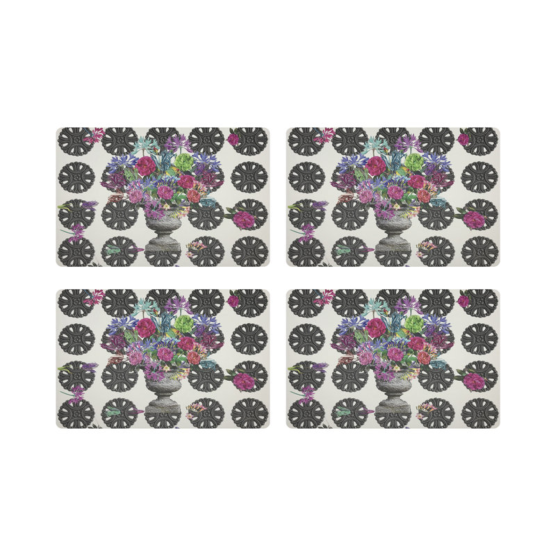 Pistils Metal Bouquet Pebble 17.5" Vinyl Placemat