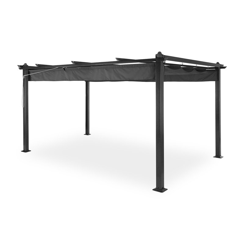 Pergola Pantheon 2.25m x 4m Aluminium Pergola, Grey