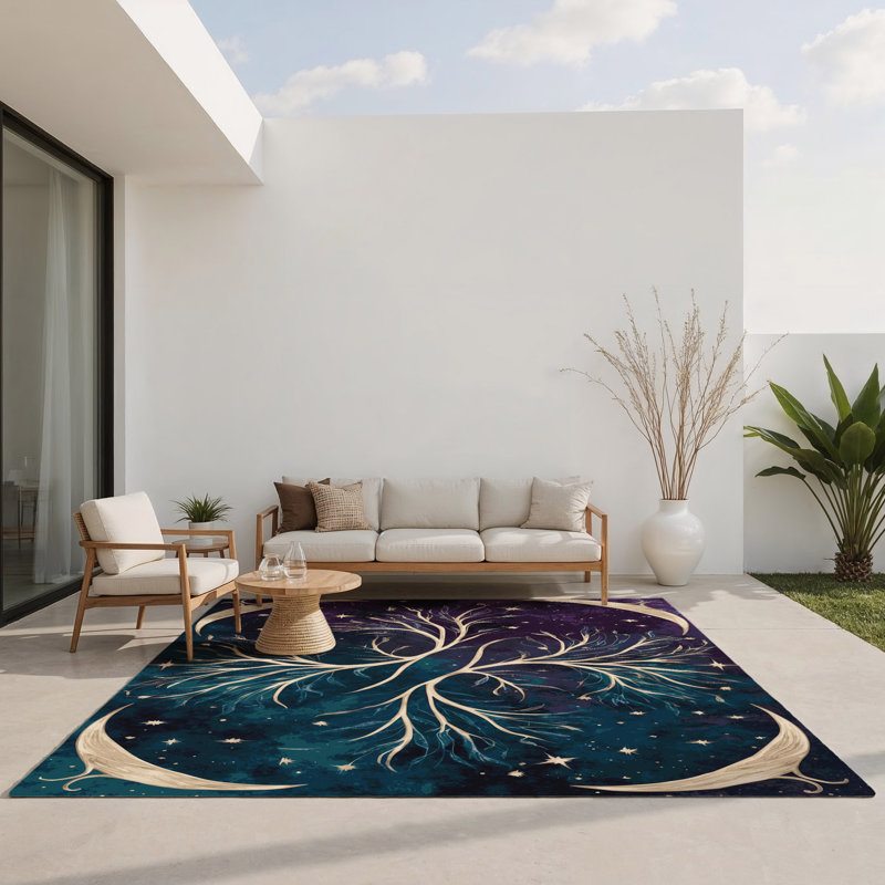Tapis intérieur et extérieur Silver Grove, Rectangle 1 pi 6 po x 2 pi 6 po