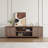 Fluted TV Stand For 80 Inch, Modern Entertainment Center With Storage, Wooden Media Console Cabinet With Fluted Door And Gold Handle For Living Room Bedroom-367195611