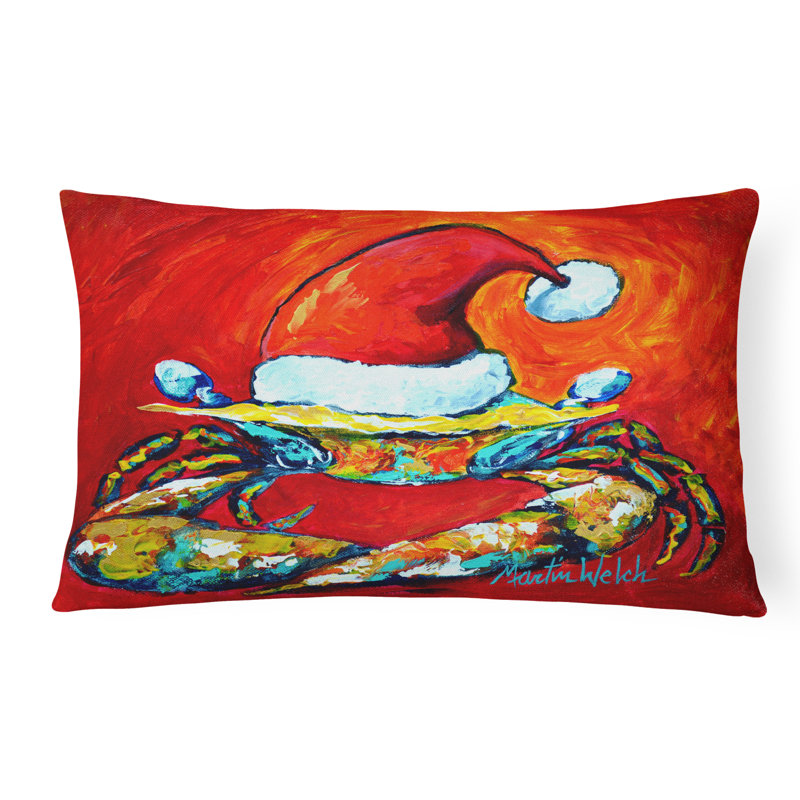Coussin intérieur/extérieur crabe pour père noël