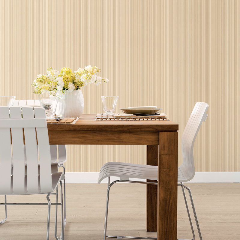 10m x 53cm Matte Wallpaper Roll, Tan