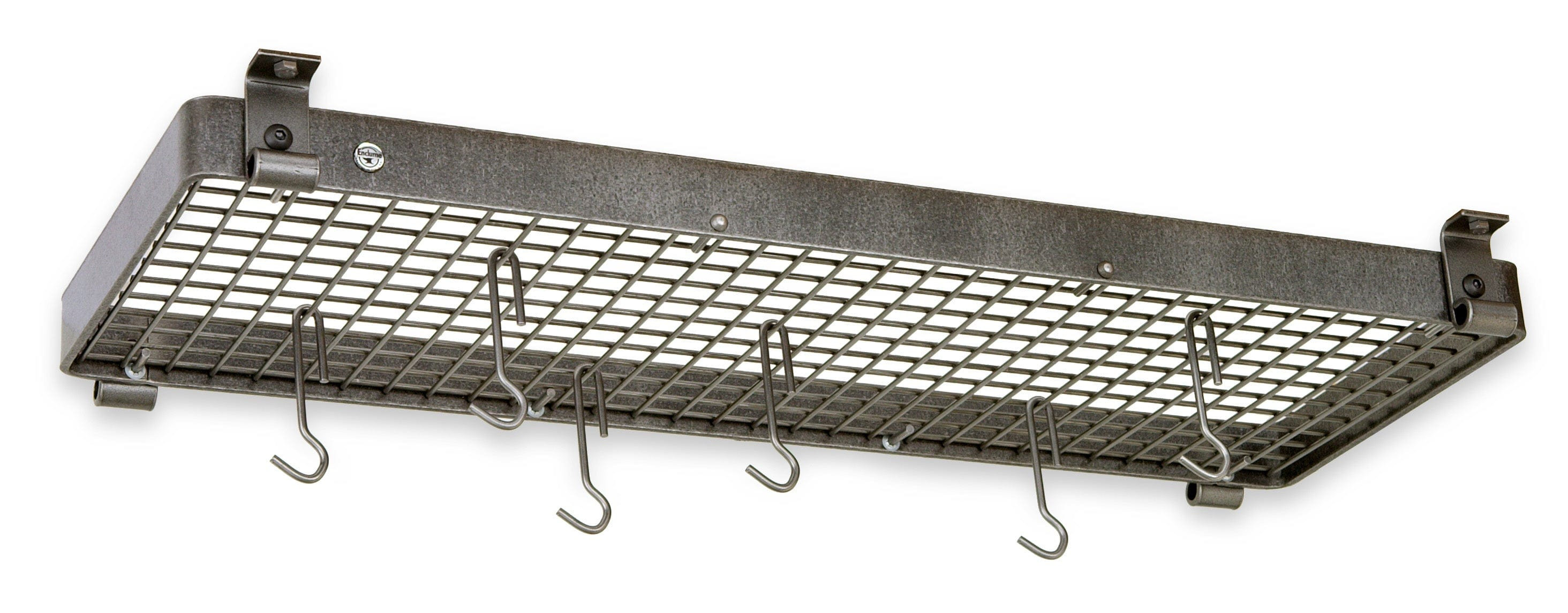 Enclume Handcrafted Rectangle Flush Mounted Ceiling Rack Hammered Steel ...