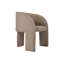 Fauteuil Isabel en velours brun clair