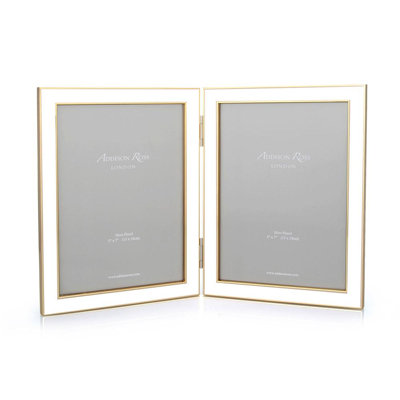 Enamel White Metal Picture Frame