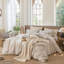 Ensemble de housse de couette à rayures 100% coton lavé MooMee-112681251-111721000