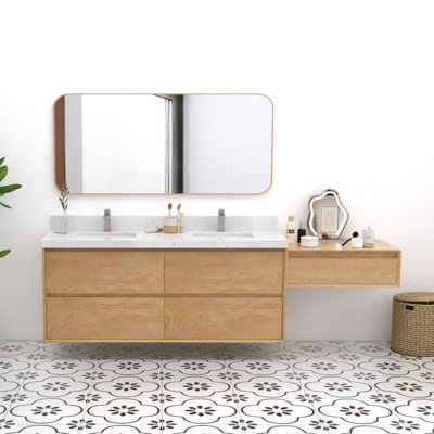 Ensemble de meuble-lavabo flottant 90 po Mellani