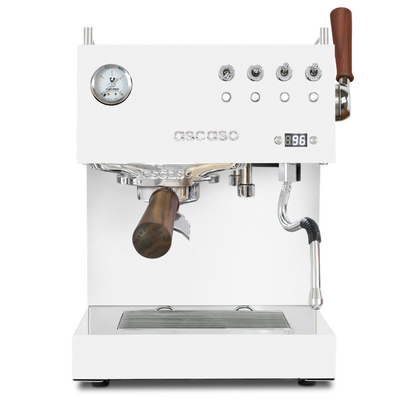 Machine à espresso à double foyer Verso de DUO Plus Ascasso, Blanc mat