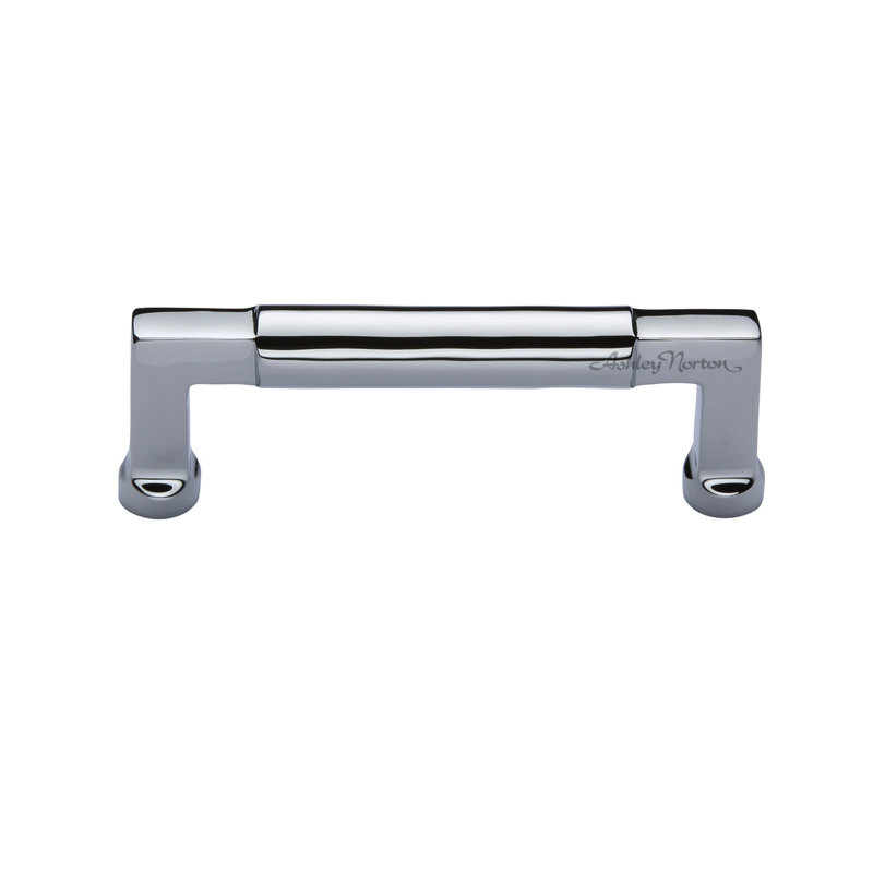 Bauhaus Cabinet Bar Pull, Polished Chrome, 8"